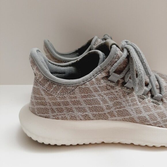ADIDAS Originals Tubular Shadow Athletic Shoe Light Brown Tan Gray Women's Sz 6 - Picture 4 of 16